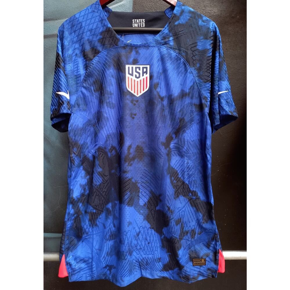 NEW US Soccer 2022 NIKE Qatar World Cup away jersey M blue FIFA football